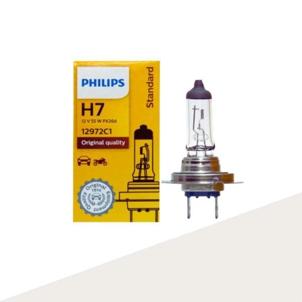 Philips Standard Halogen Car Headlight Bulb 12V 55W (H7)